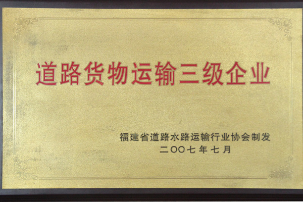 道路货物运输三级企业
